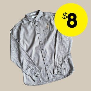 Urban Outfitters Gray Legs on Pocket Shirt